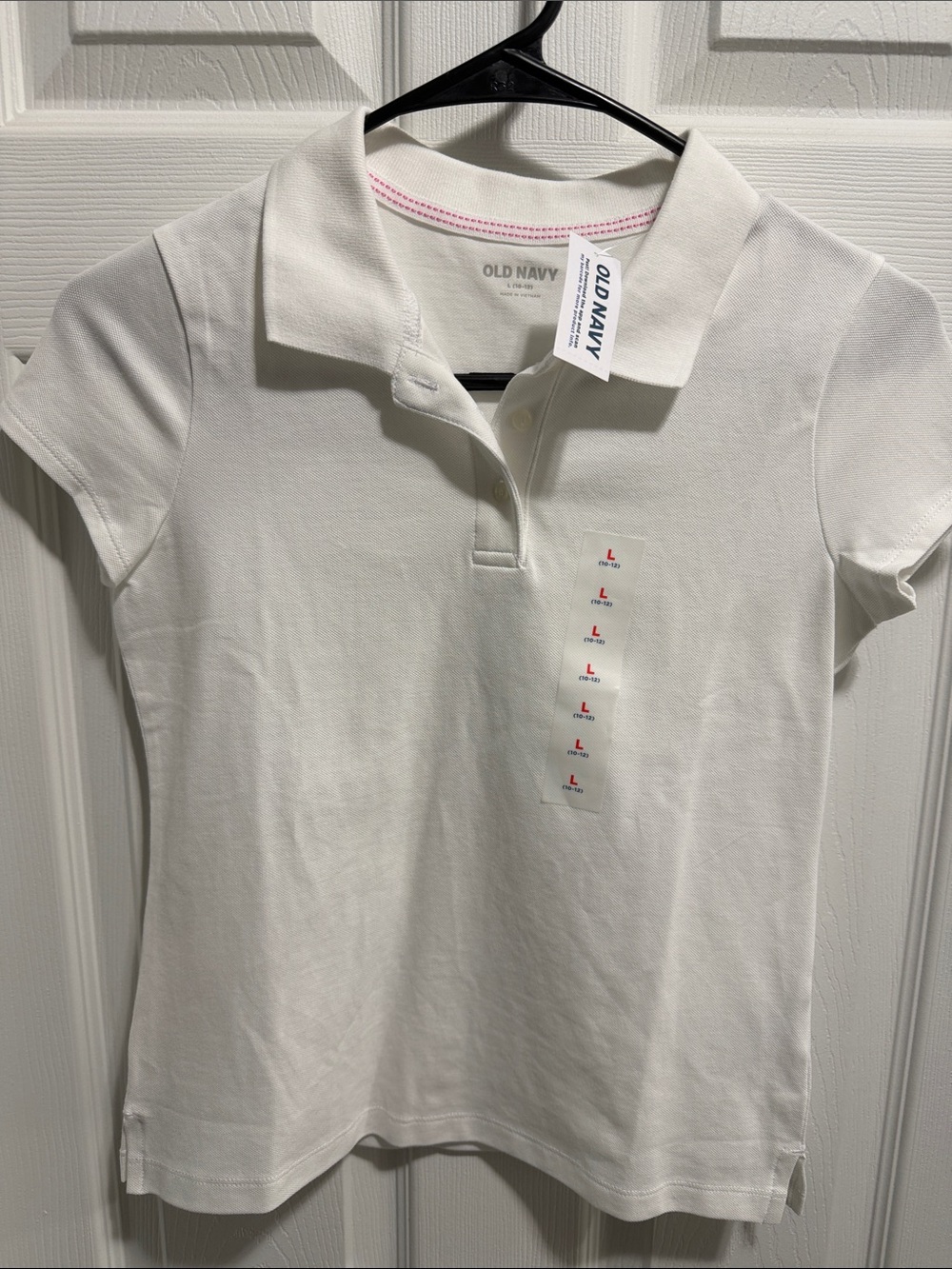 NWT Old Navy White Girls Polo Shirt